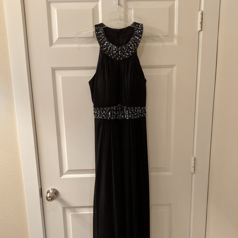 Navy blue floor length formal dress size 10